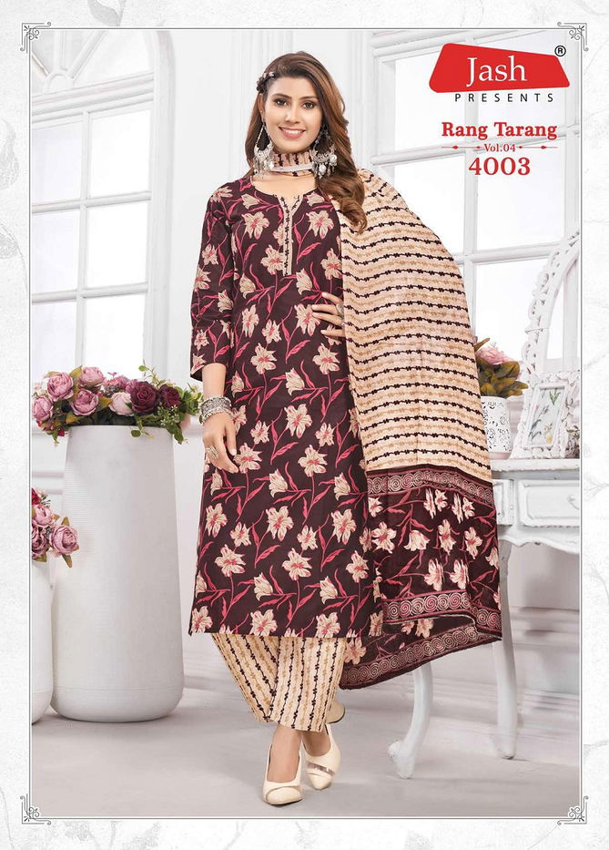 Rang Tarang Vol 4 By Jash Cotton Printed Kurti With Bottom Dupatta Wholesalers In Surat
